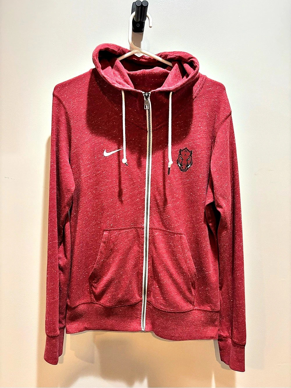 Nike Arkansas Razorbacks Nike full-zip hoodie Red Full-Zip Hoodie Size Medium